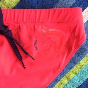 Diesel Mohawk Jack Lycra Swim Brief - Vibrant Red